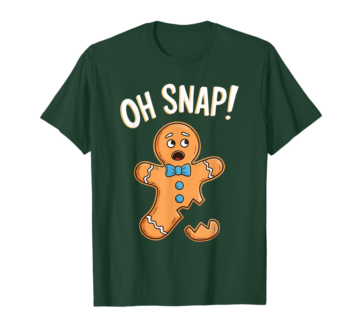Oh Snap Gingerbread Man Shirt Adult Kids Men Women Costume T-Shirt