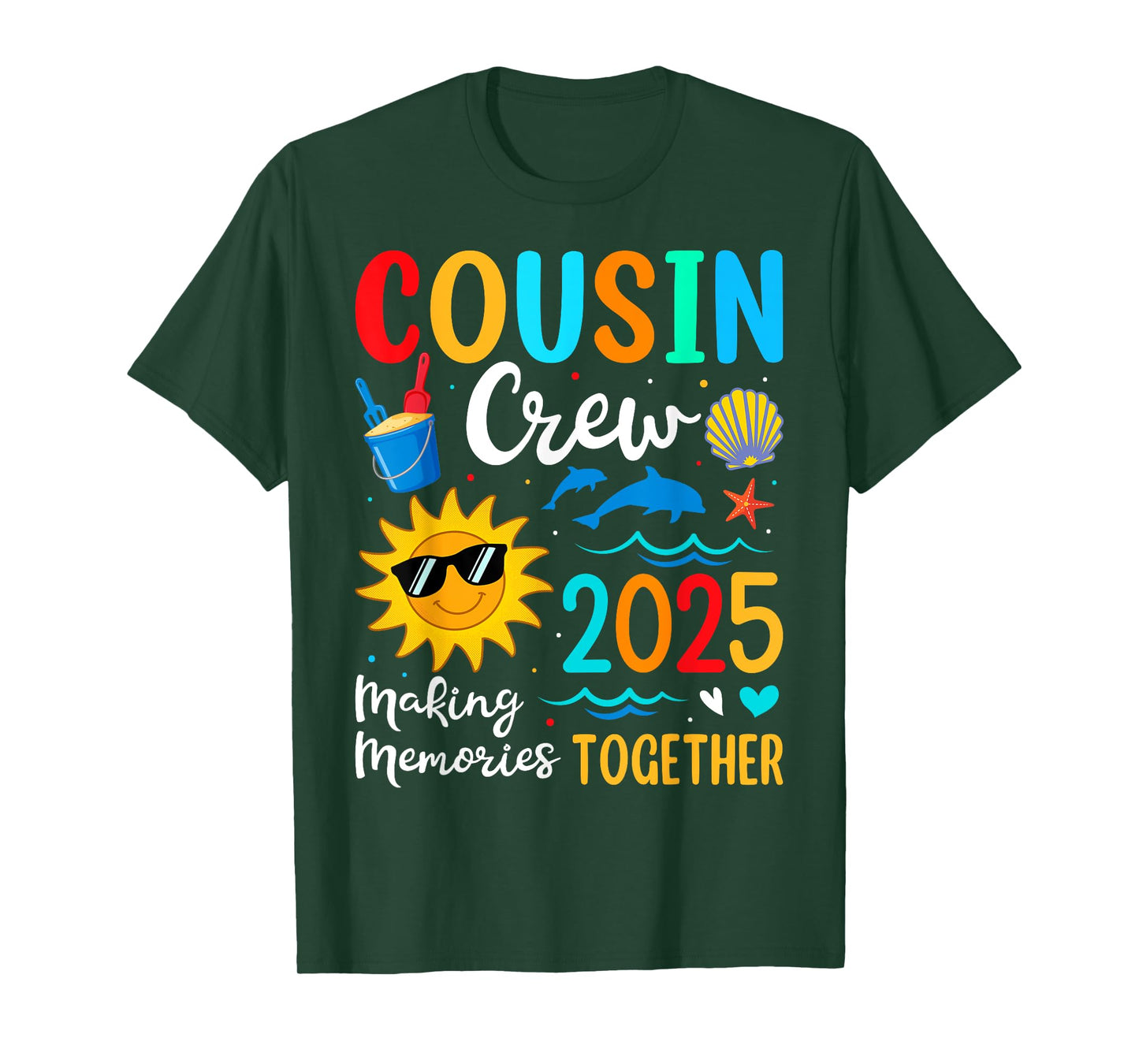 Cousin crew 2025 Summer Vacation Beach Family Trips Matching T-Shirt