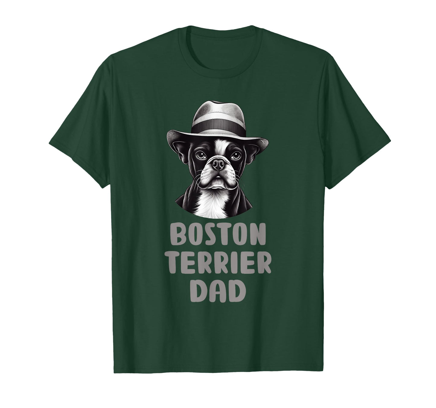 Cute Boston Terrier Dad Dog Lovers Gift Puppy Bostie Owner T-Shirt