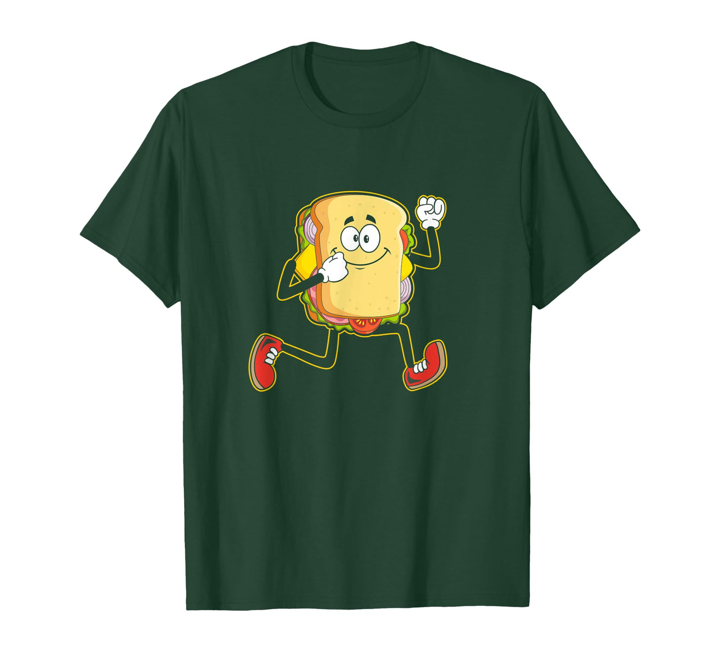 Sandwich Day making Cardio, Foodie Fast Food Running T-Shirt