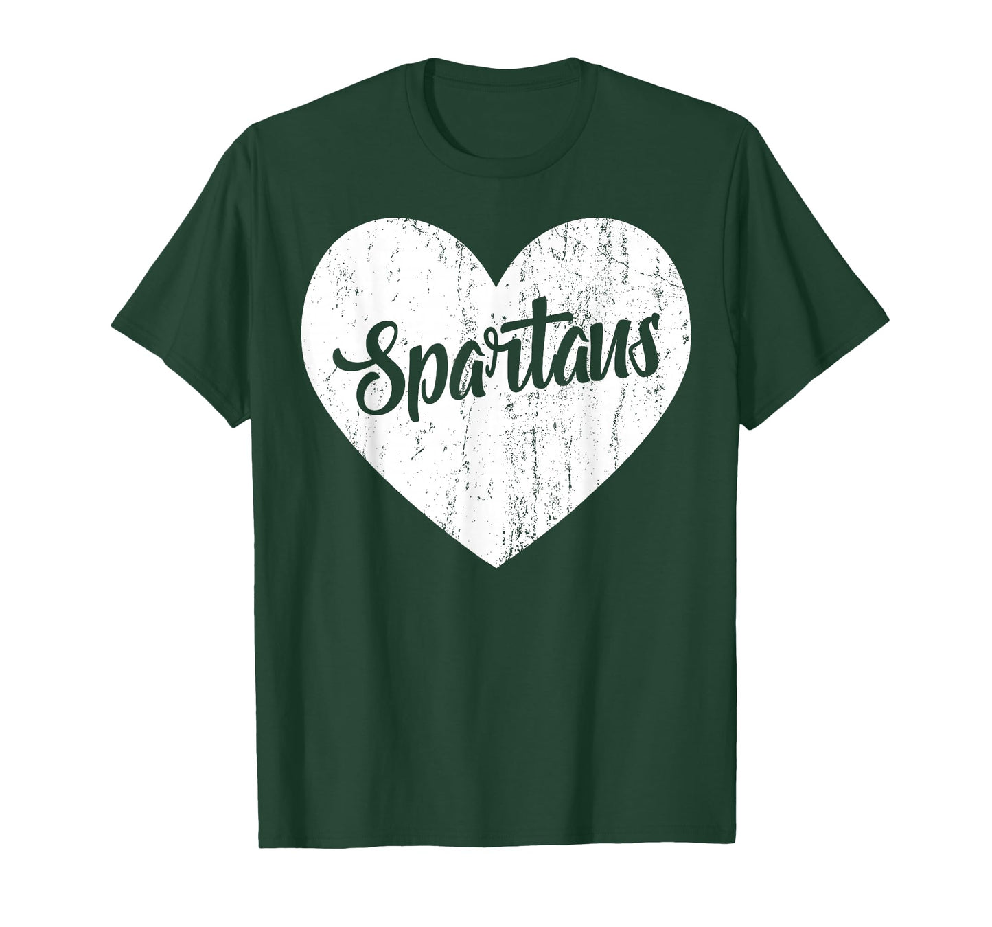 Spartans School Sports Fan Team Spirit Mascot Heart Gift T-Shirt