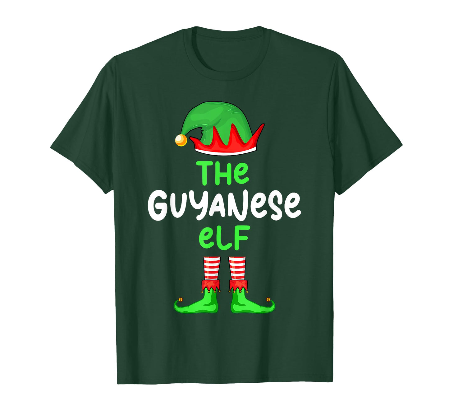 I'm The Guyanese Elf Guyana Christmas Funny Pajama T-Shirt