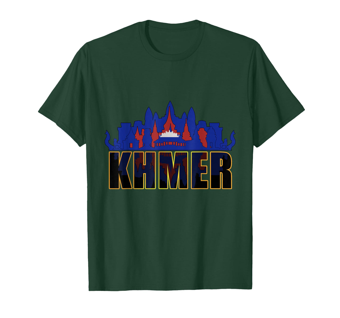 Cambodia Cambodian Khmer Proud Old History Temple Pagoda T-Shirt