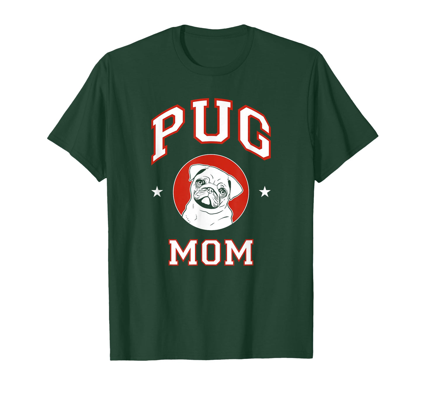 Pug Mom Dog Mother T-Shirt for Men Women Girls Kids