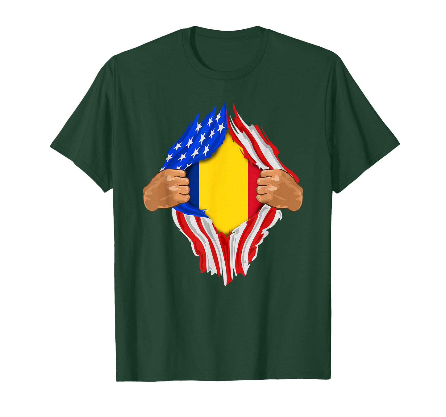 Romanian Blood Inside Me T-Shirt | Romania Flag Gift T-Shirt