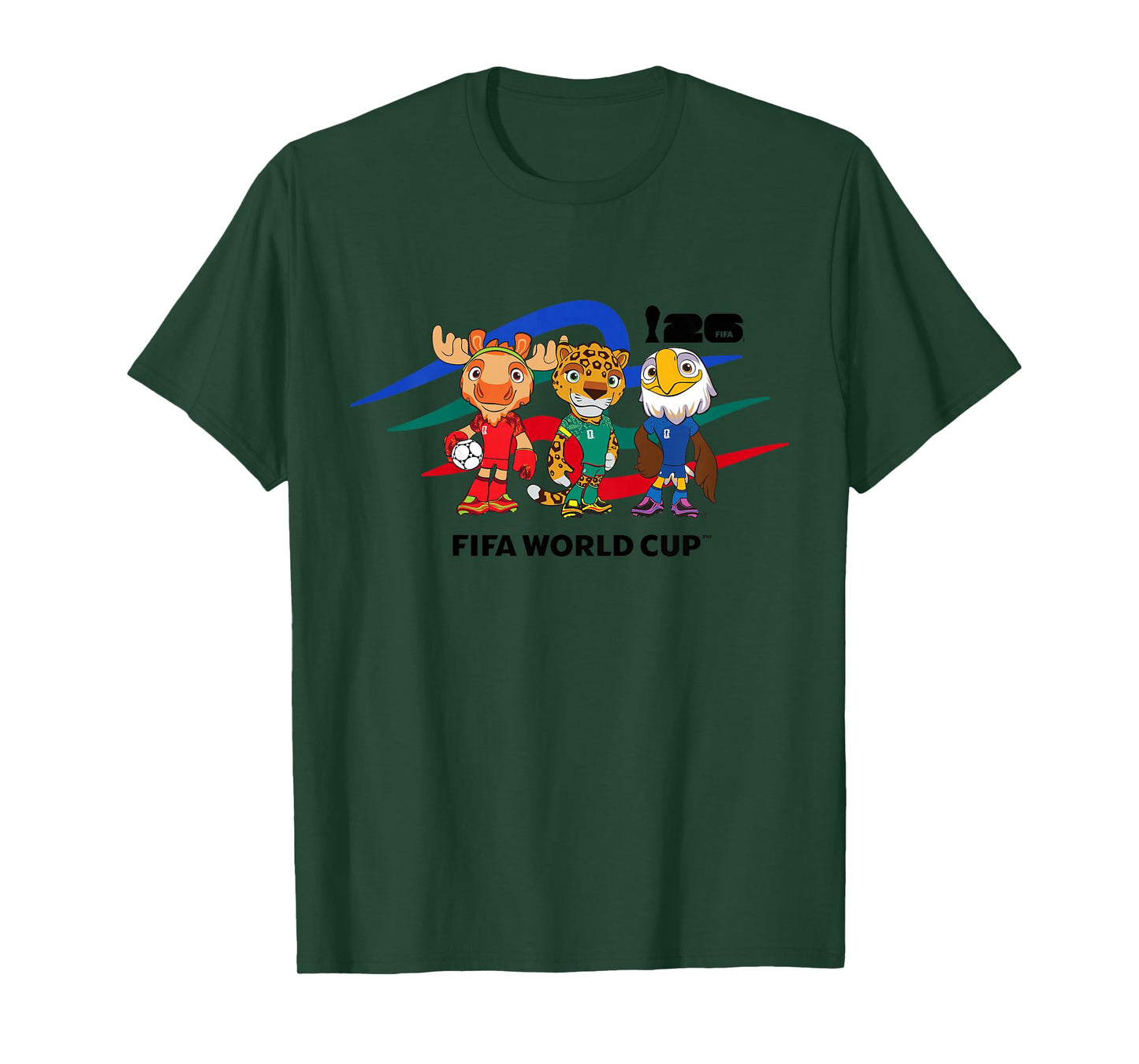 Kids FIFA World CUP26 Host Country Mascots T-Shirt