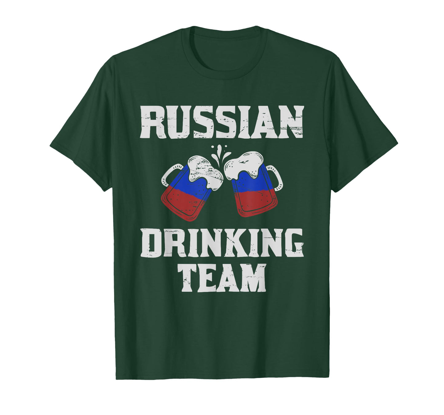 Russia Drinking Team design Russian Flag Country Beer Funny T-Shirt
