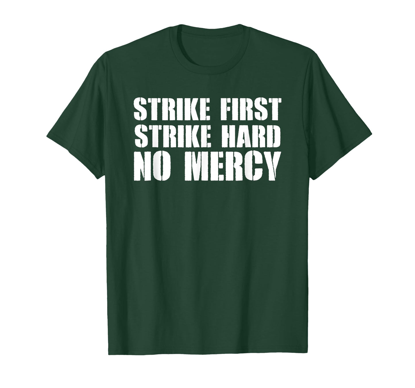 Strike First Strike Hard No Mercy Shirt Karate Dojo Cobra T-Shirt