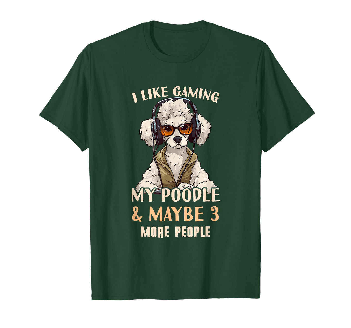 Poodle Dad - Poodle Gamer Outfit & Poodle Gaming T-Shirt