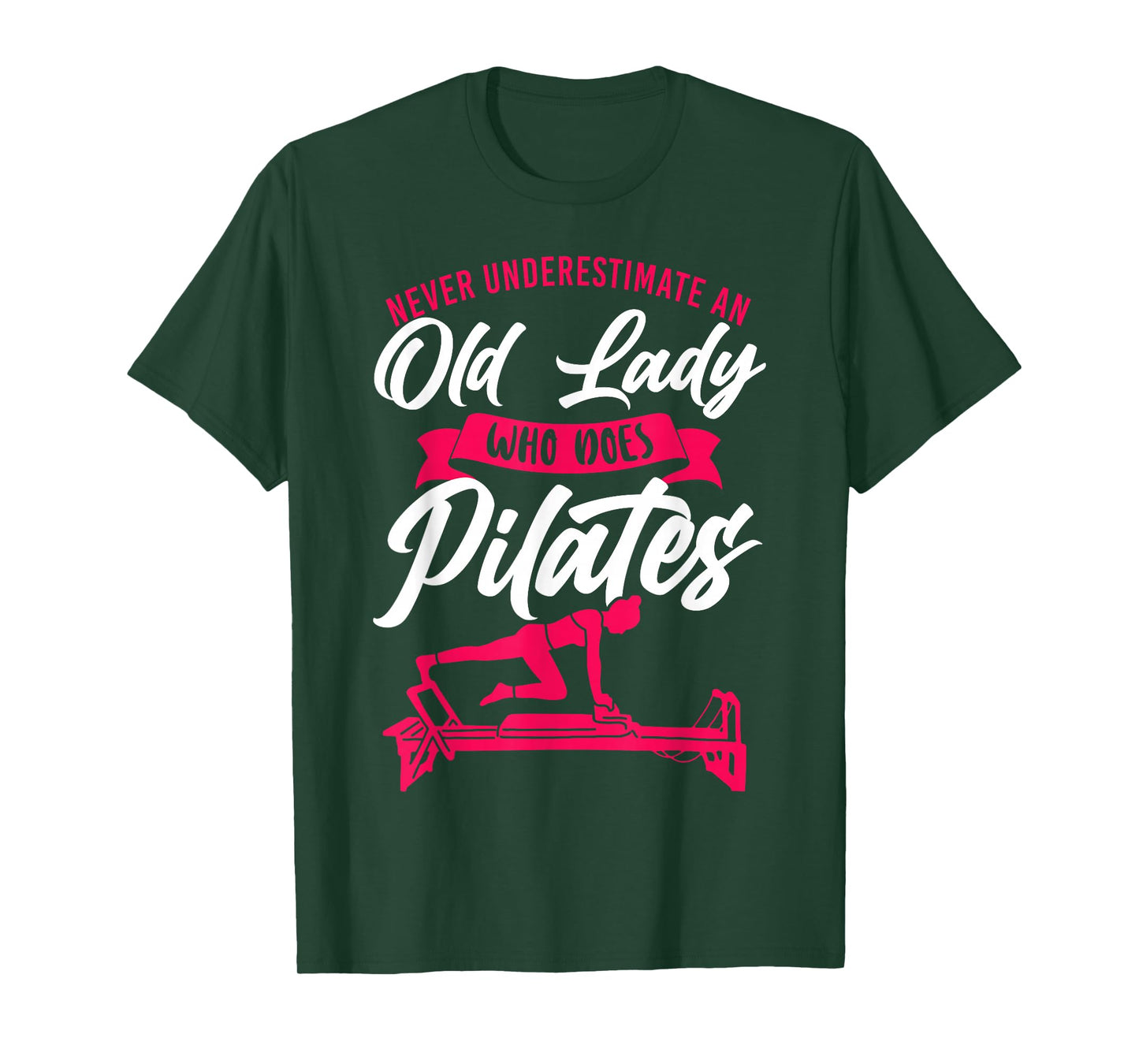Funny Pilates Sayings Quotes HD0 Black Pilates Instructor Teacher Grandma Retired Never T-Shirt