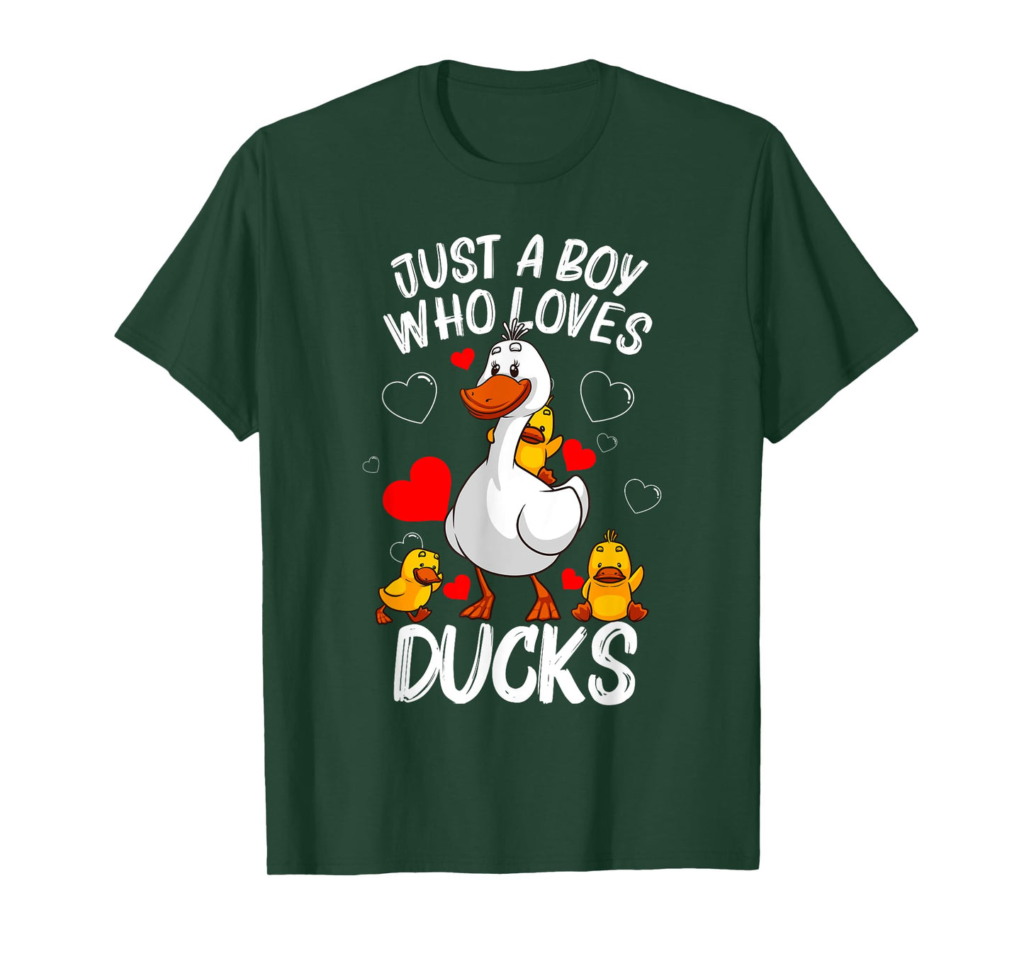 Funny Duck Gift For Boys Kids Waterfowl Aquatic Birds Lovers T-Shirt