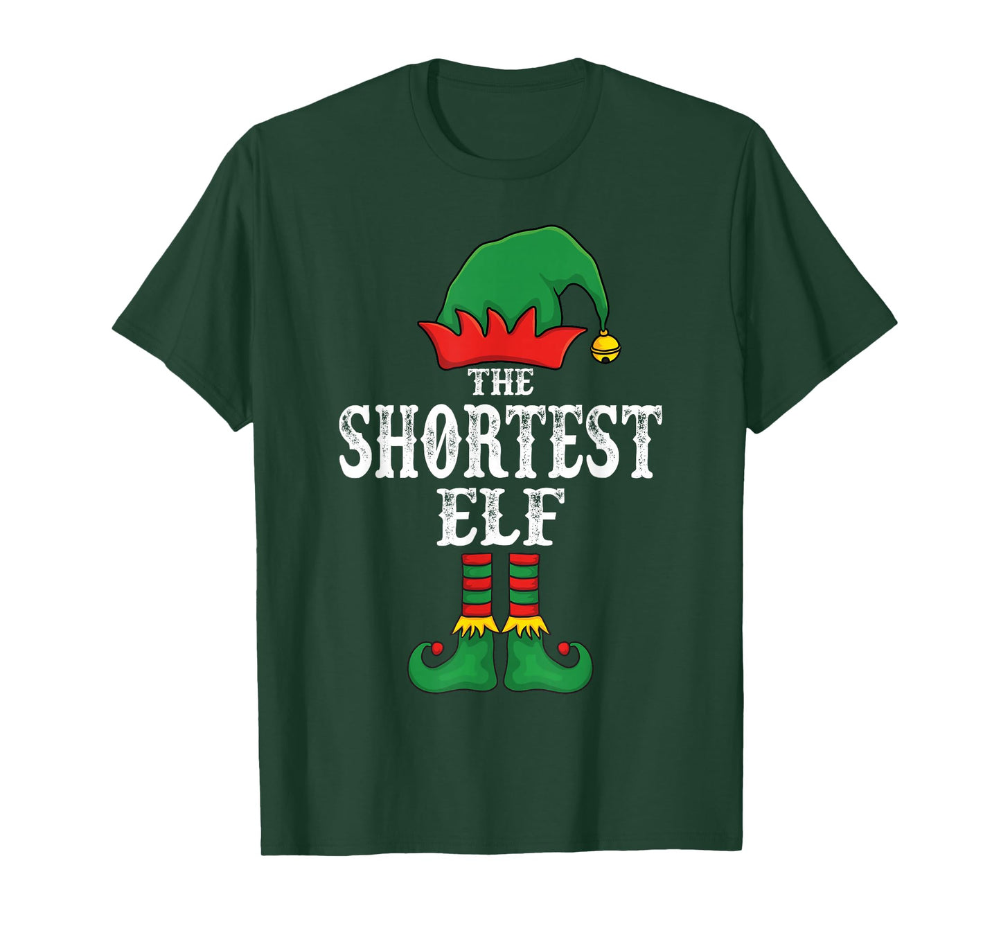 The Shortest Elf Christmas Pajama Idea Family Matching Funny T-Shirt