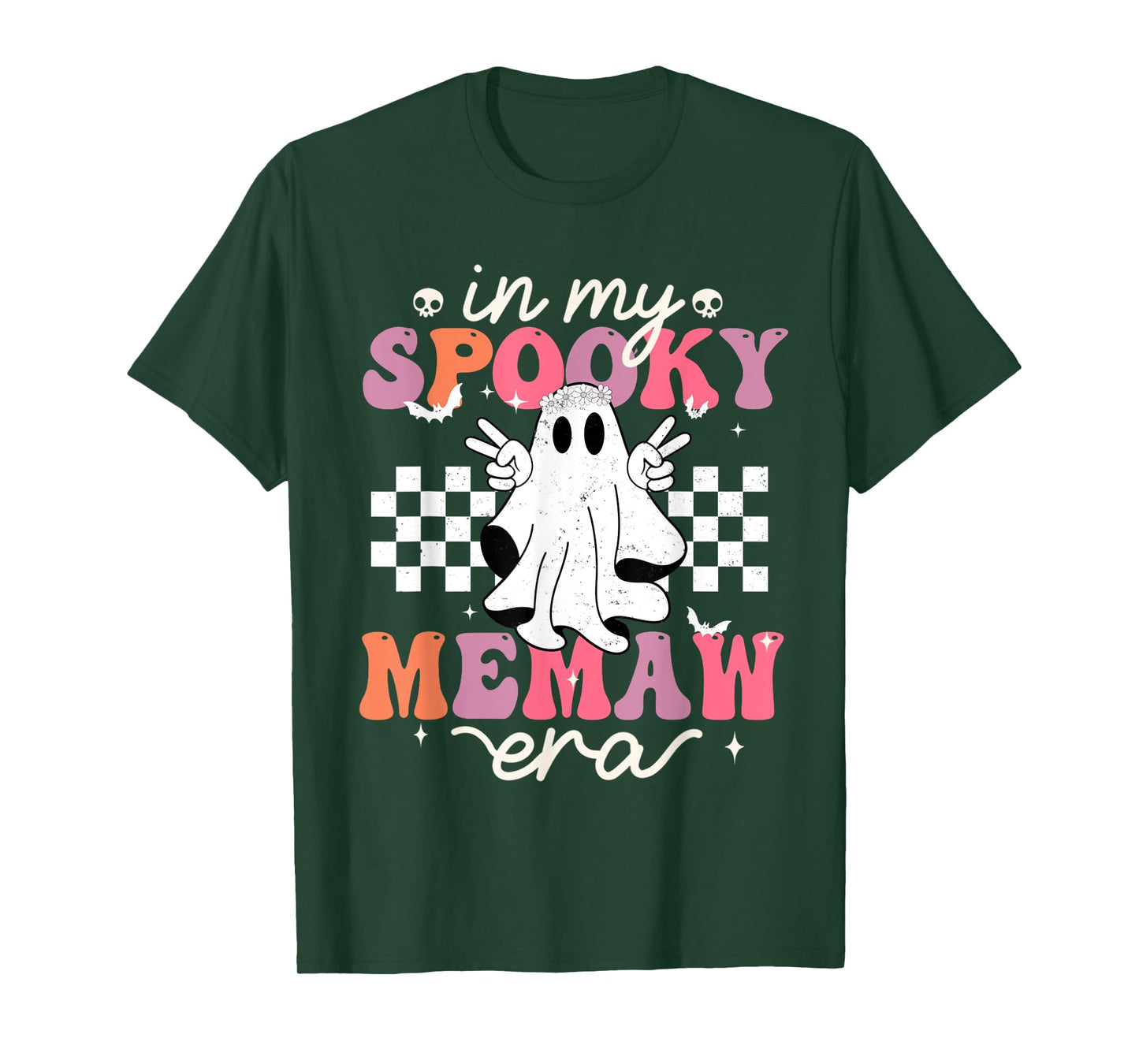 In My Spooky Memaw Era Halloween Groovy Witchy Spooky T-Shirt