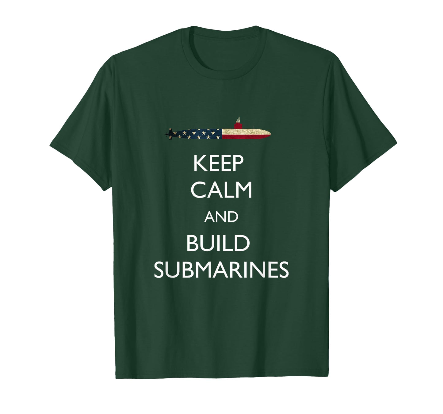 Build Submarines Military T-Shirt Los Angeles Virginia Class T-Shirt