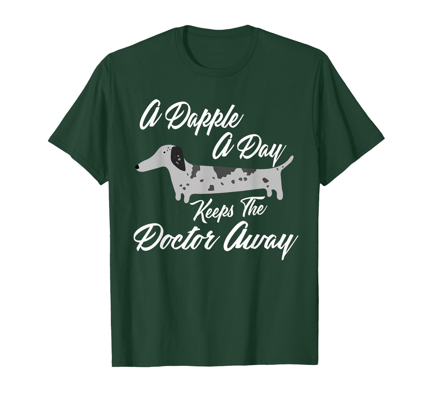 DAPPLE DACHSHUND T-SHIRT GIFT, Funny Weiner Dog Shirt Dapple T-Shirt