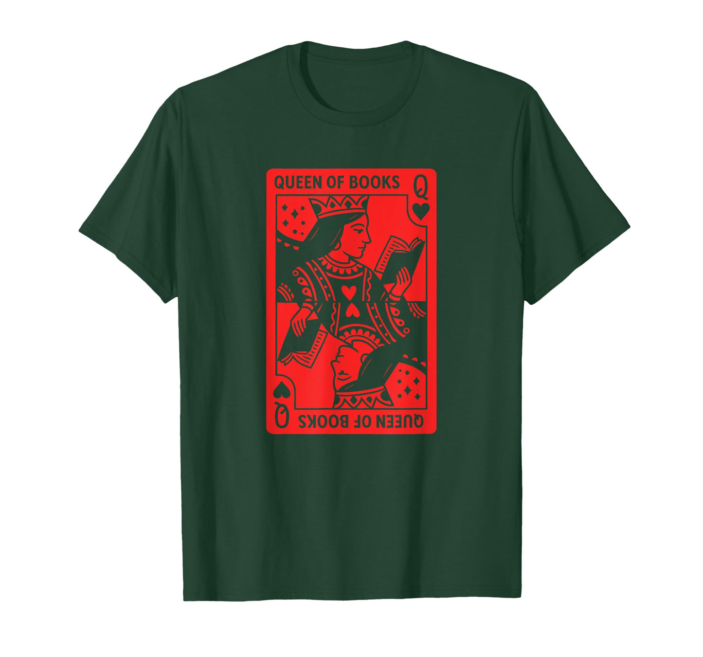 Bookish Book Lover Reading Queen of Books Avid Reader T-Shirt