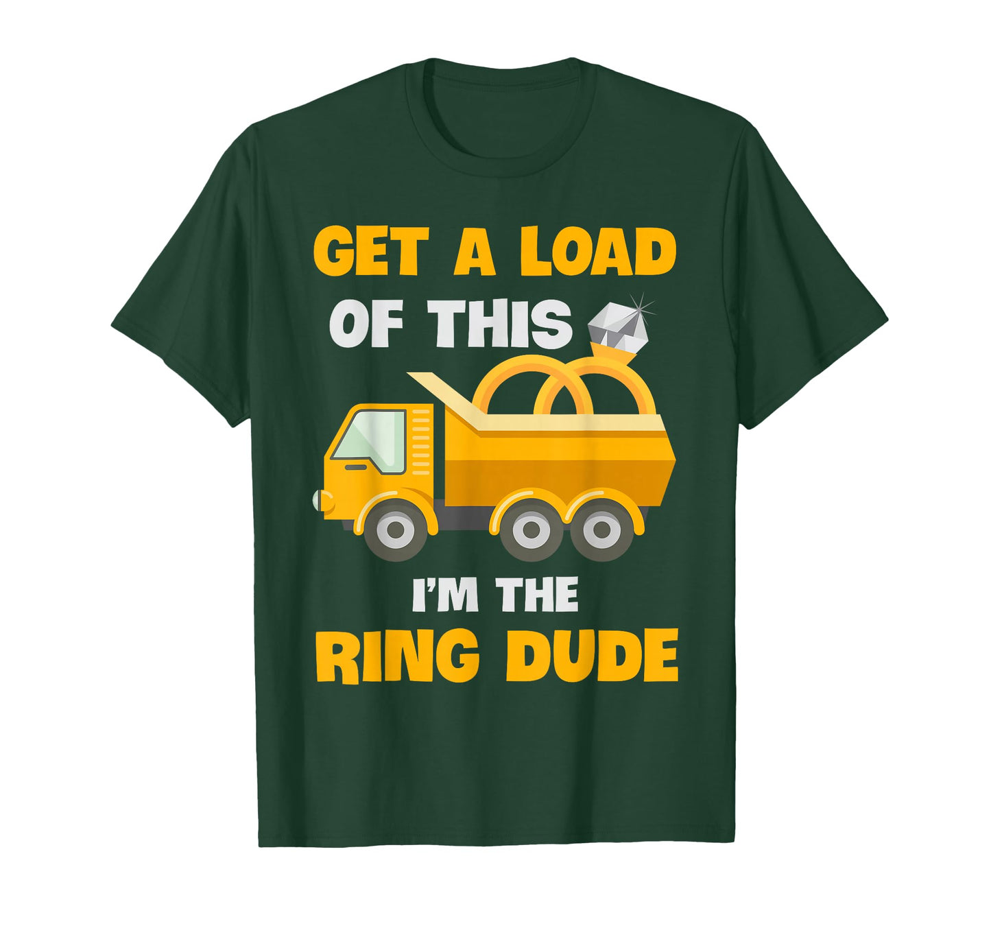 Ring Dude Wedding Truck Boy Bearer Security T-Shirt