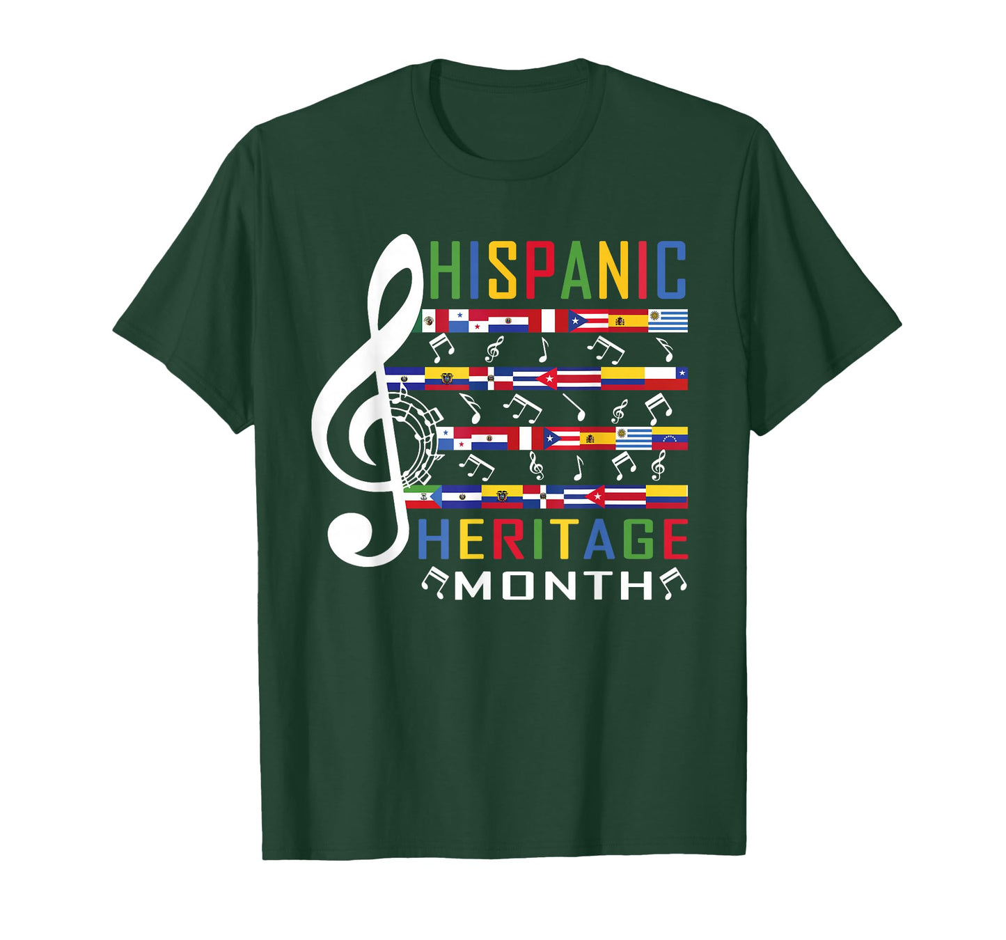 Music Teacher Kid National Hispanic Heritage Month T-Shirt