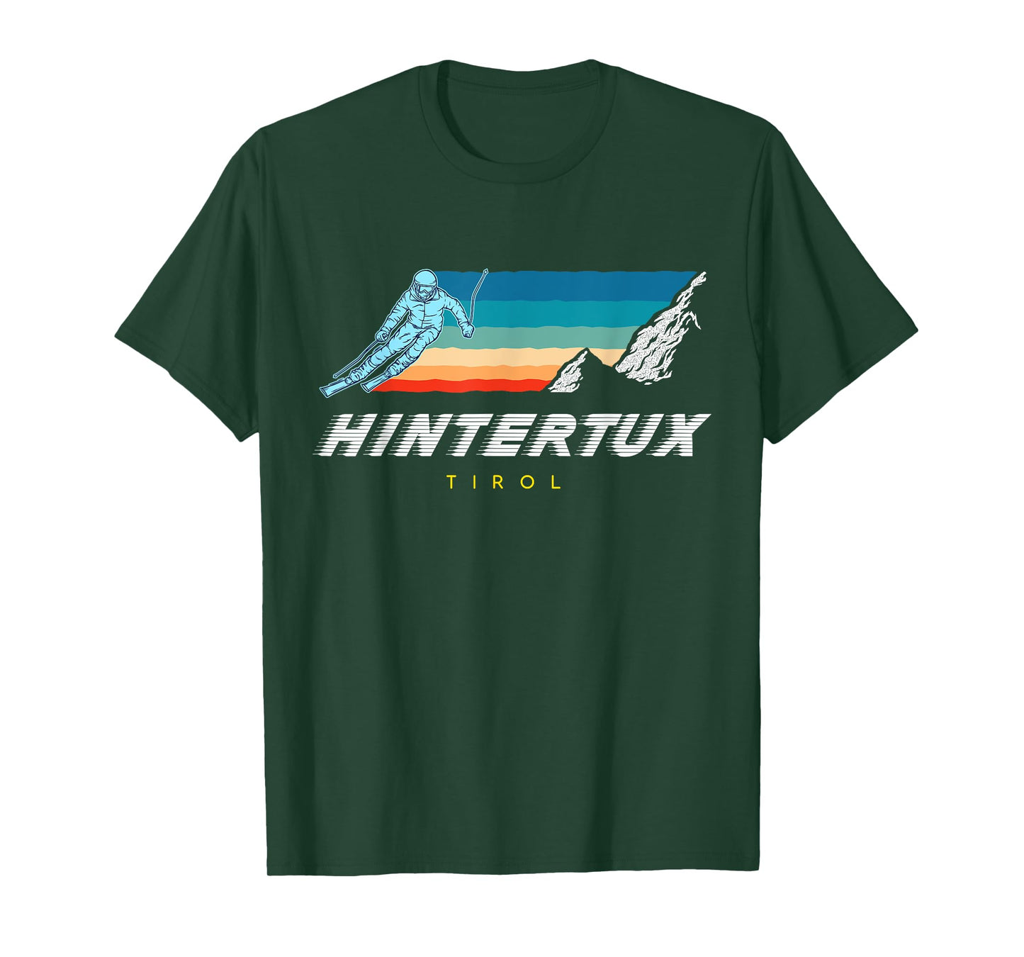 Hintertux Tyrol - Austria Retro 80s Ski Holidays T-Shirt