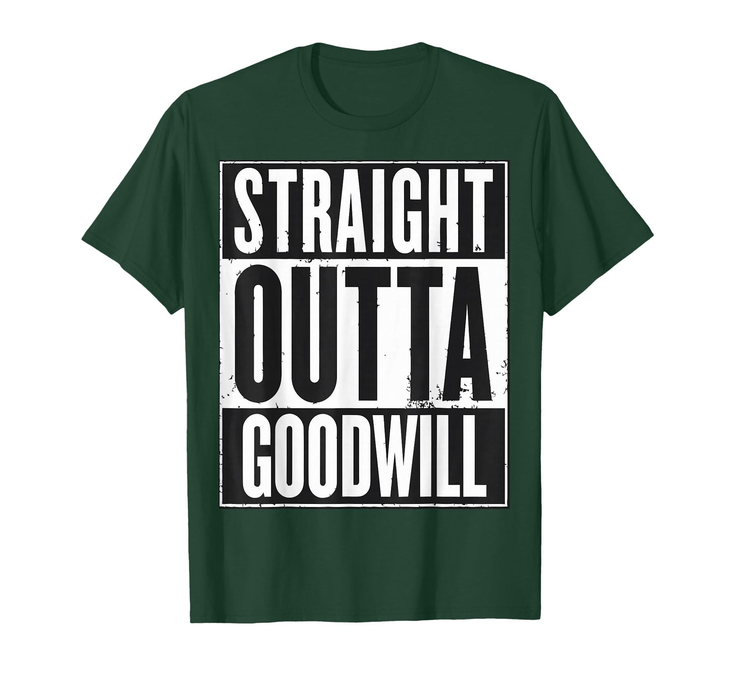Straight Outta Goodwill - Male 3XL - Silver