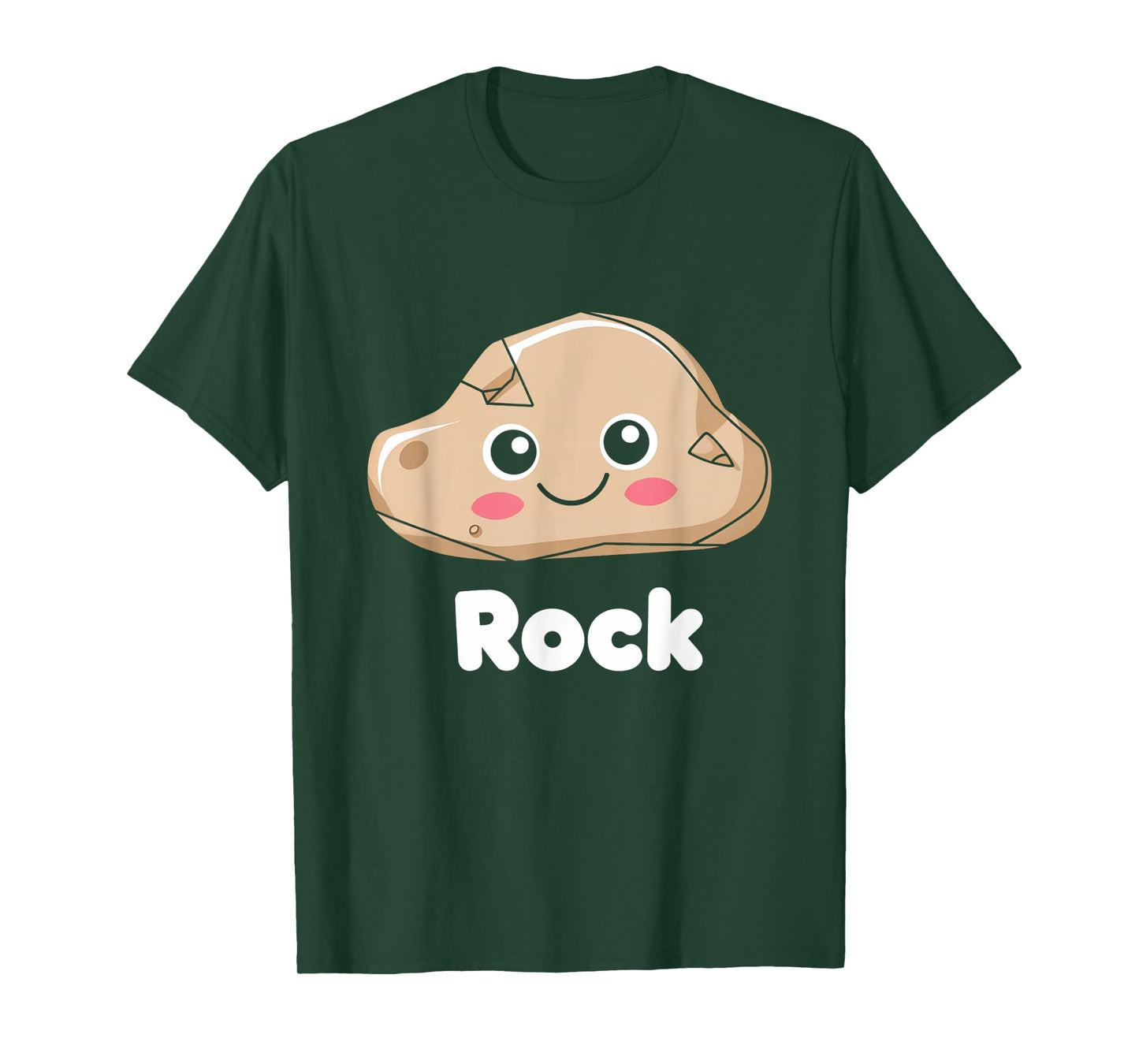 Rock Cute Kawaii Adorable Playful Cartoon Character T-Shirt