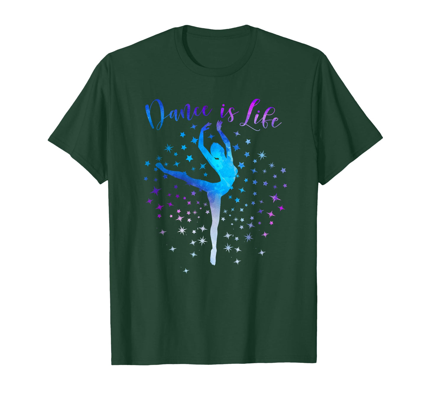 Dance is Life Ballet Dancing Quote Ballerina Dancer Graphic T-Shirt