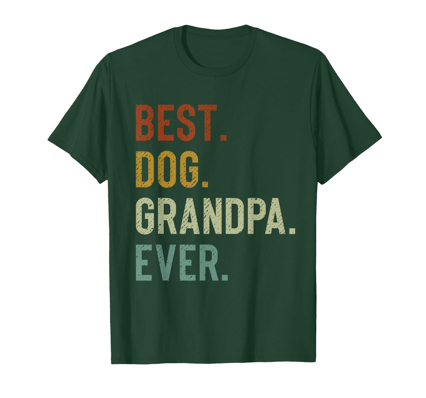 Best Dog Grandpa Ever Vintage Retro Grandpaw T-Shirt