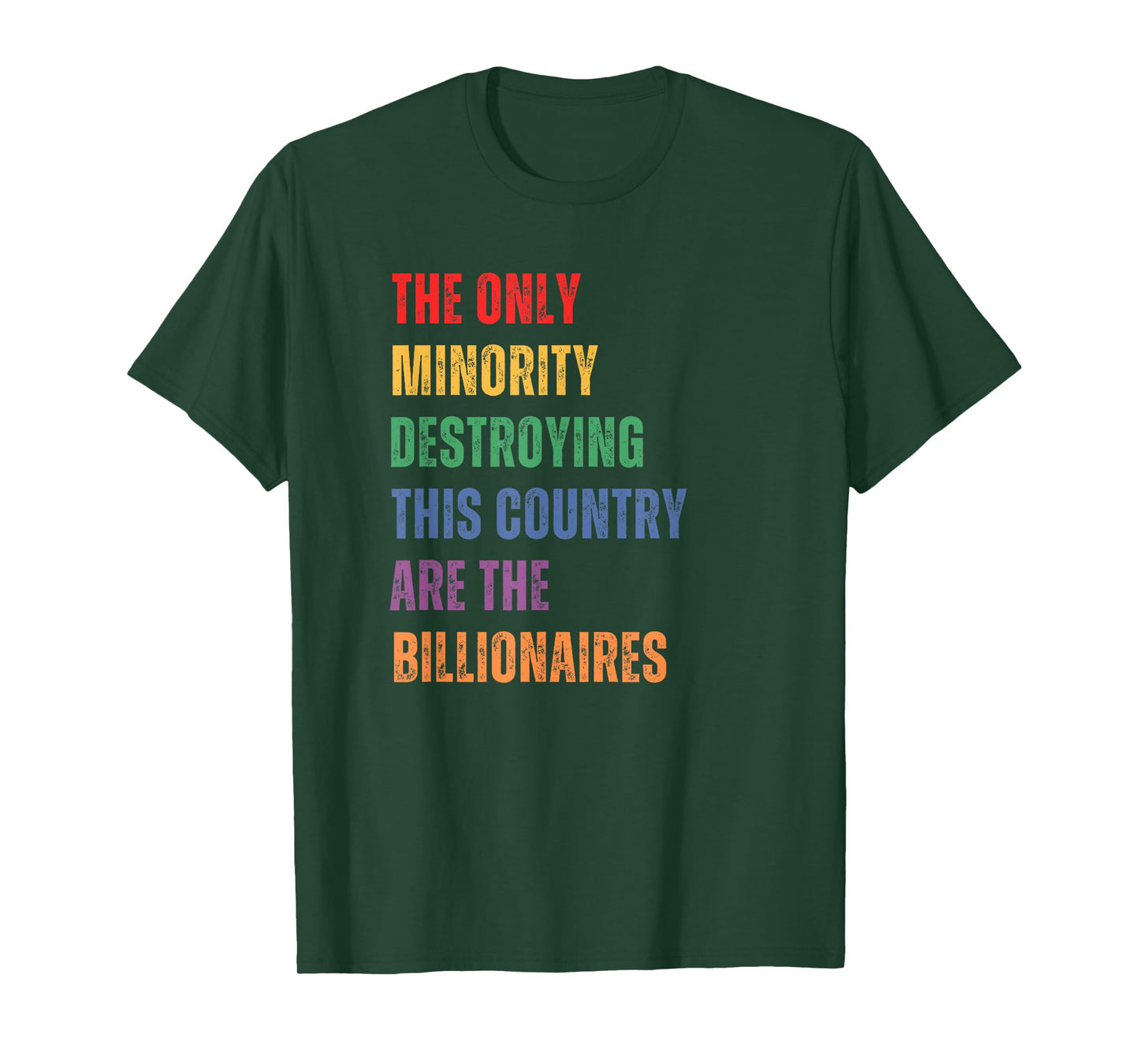 Billionaires are Destroying The Country Political Anti-Rich T-Shirt