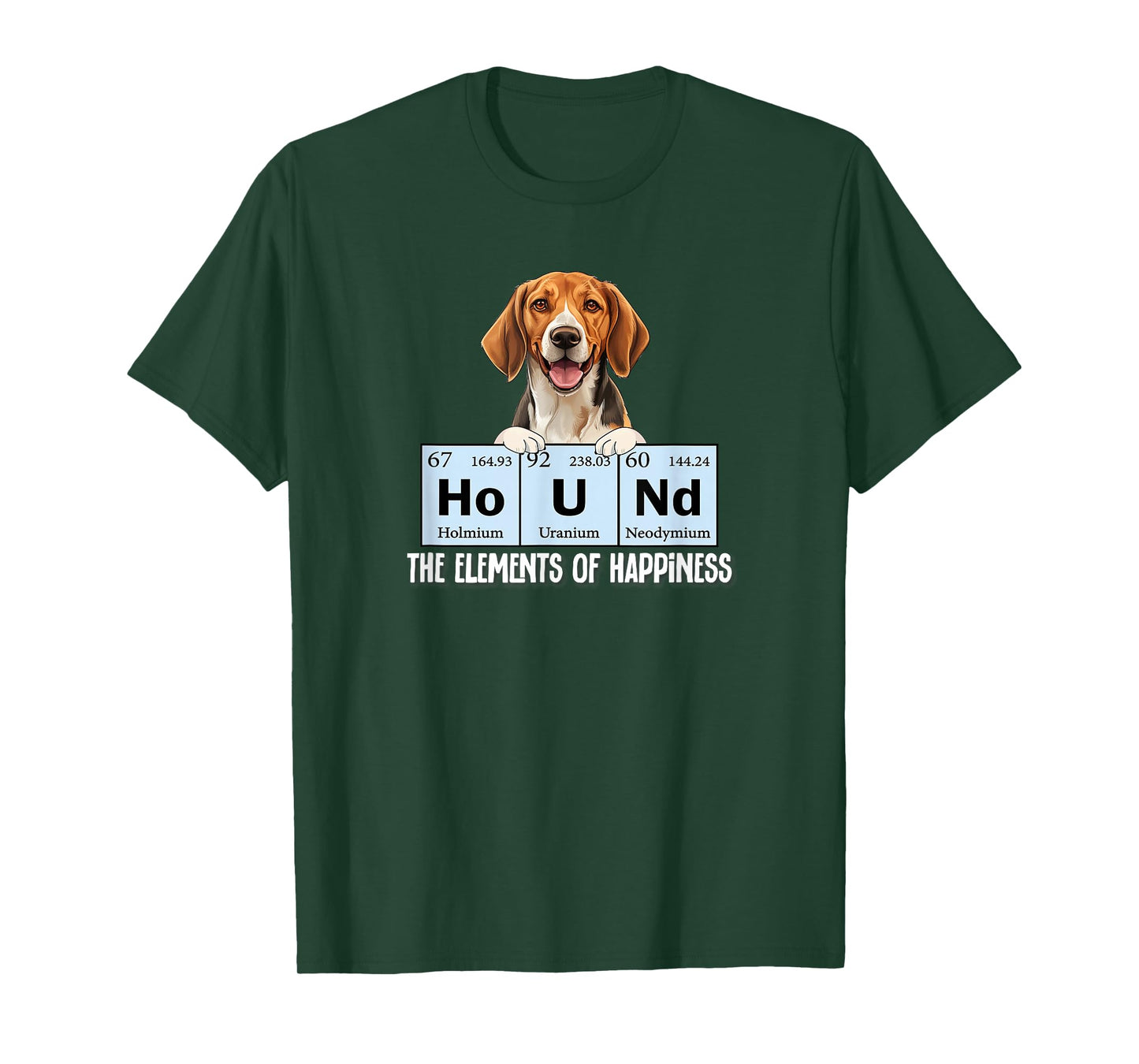 Funny Elements of Happiness American Foxhound Lover T-Shirt