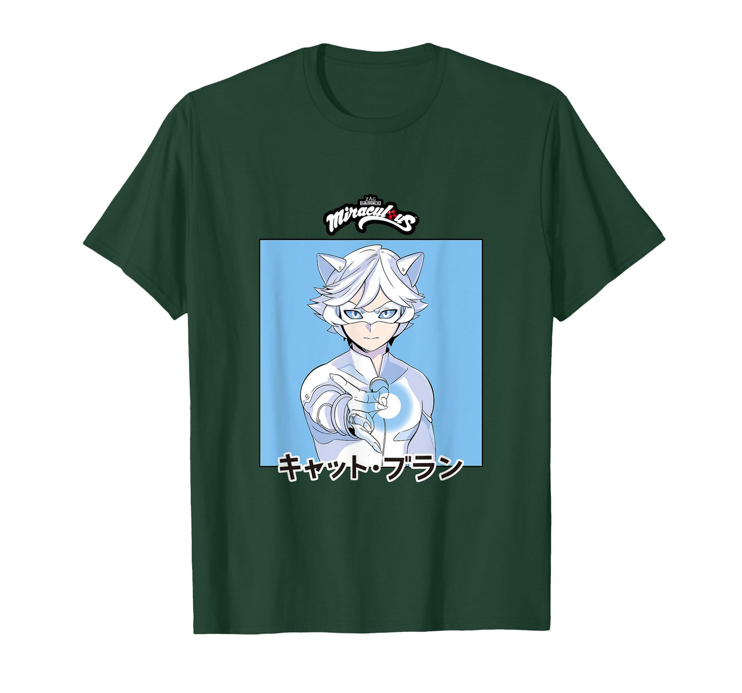 Miraculous Ladybug Manga Cat Blanc T-Shirt
