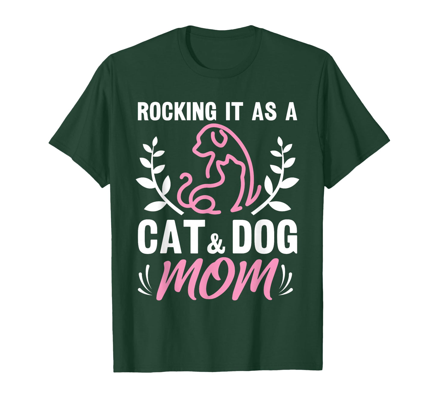 Cat and Dog Mom Fur Mama Mother's Day T-Shirt