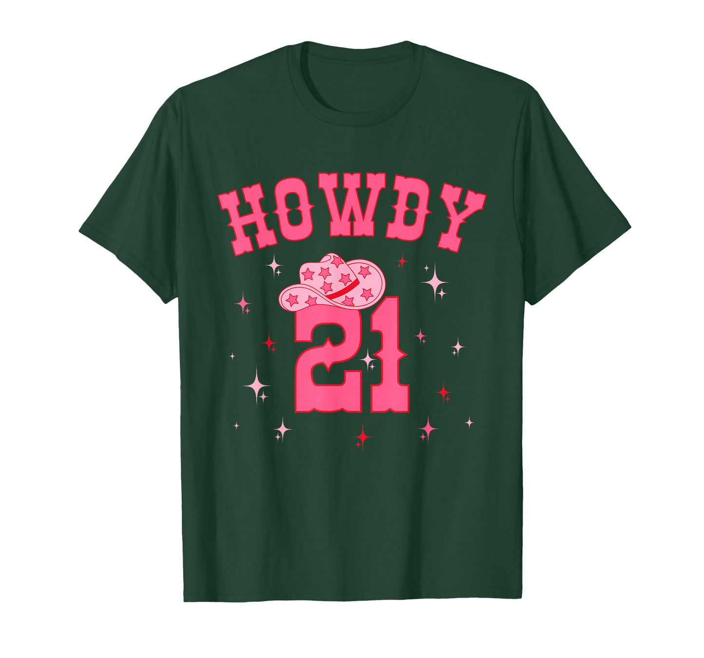 Groovy Howdy 21 Funny Retro Cowgirl Awesome 21st Birthday T-Shirt