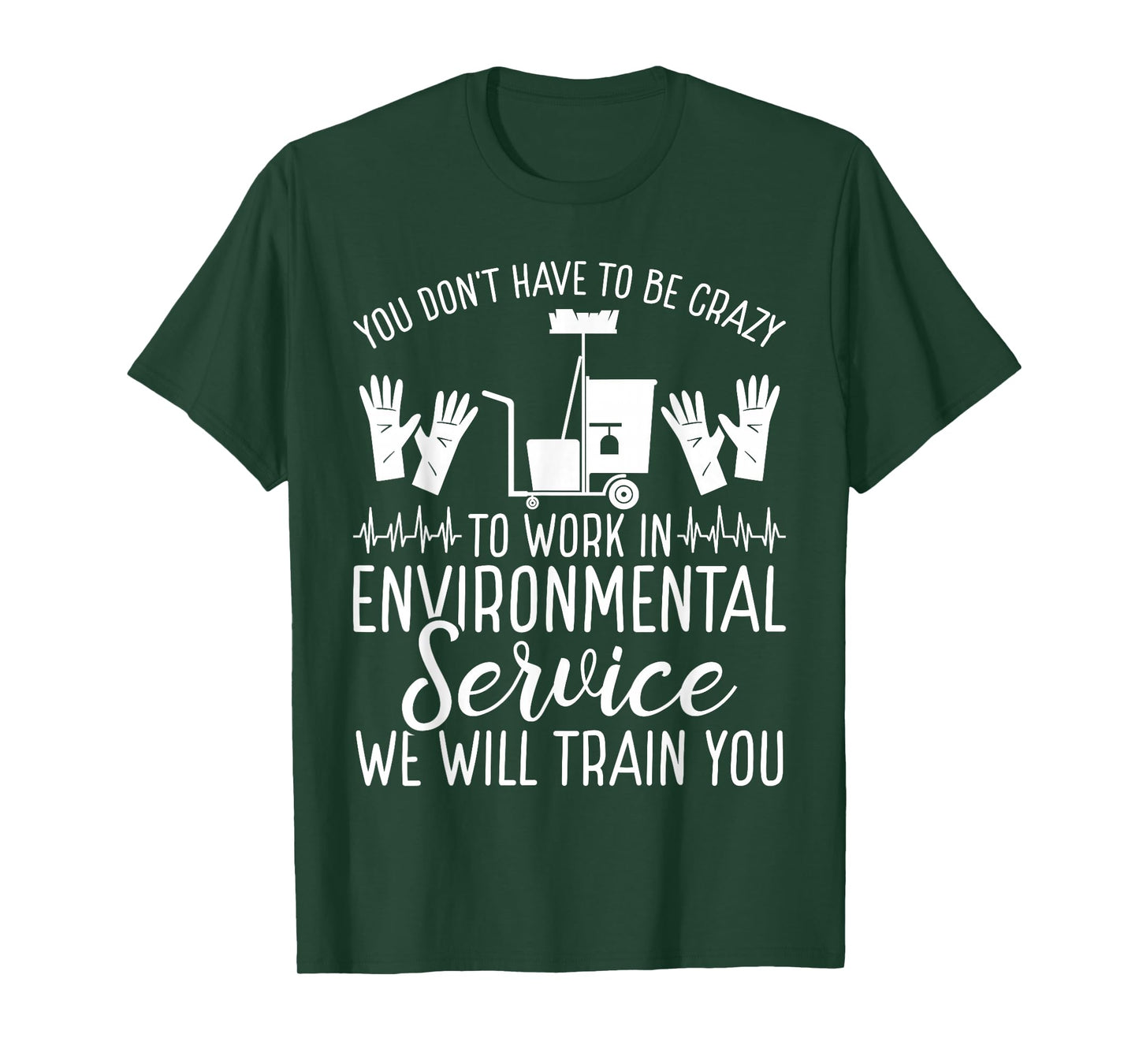 Environmental Service Technician EVS Worker EVS Tech Badge T-Shirt