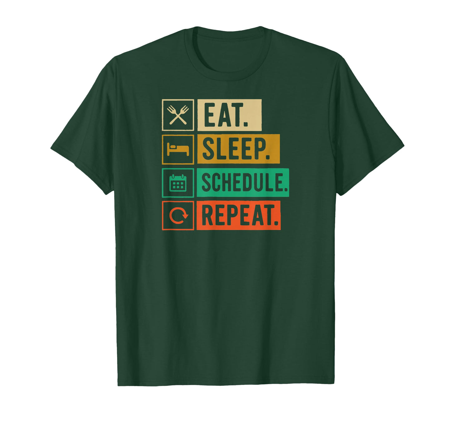 Eat Sleep Schedule Repeat Funny Social Media Manager T-Shirt