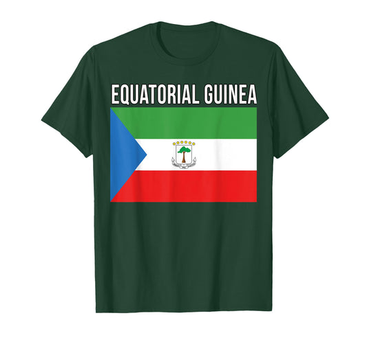 Equatorial Guinea Heritage Roots Flag T-shirt T-Shirt