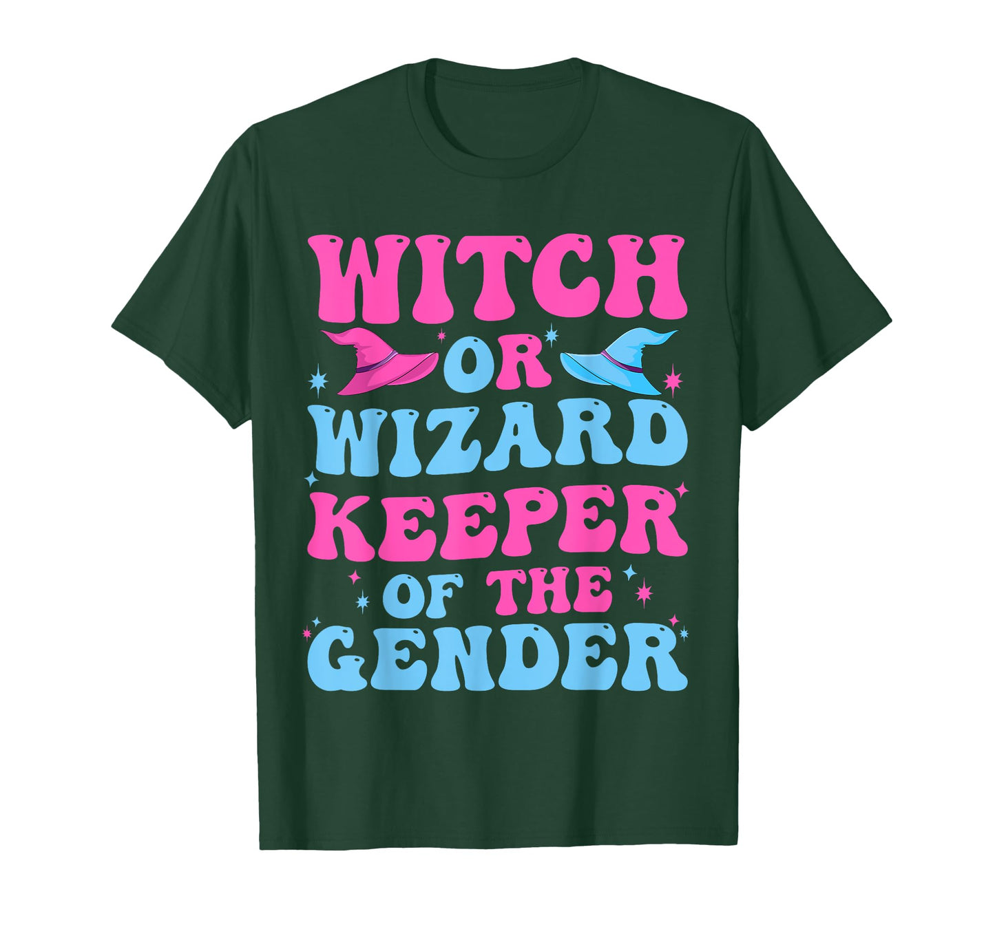 Witch or Wizard Funny Keeper of Gender Gender Reveal Party T-Shirt
