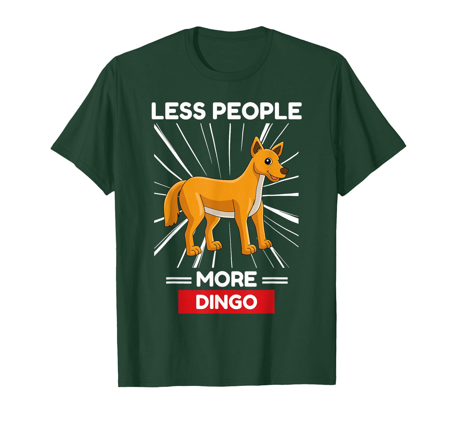 Cute Kawaii Dingo Less People More Dingo T-Shirt