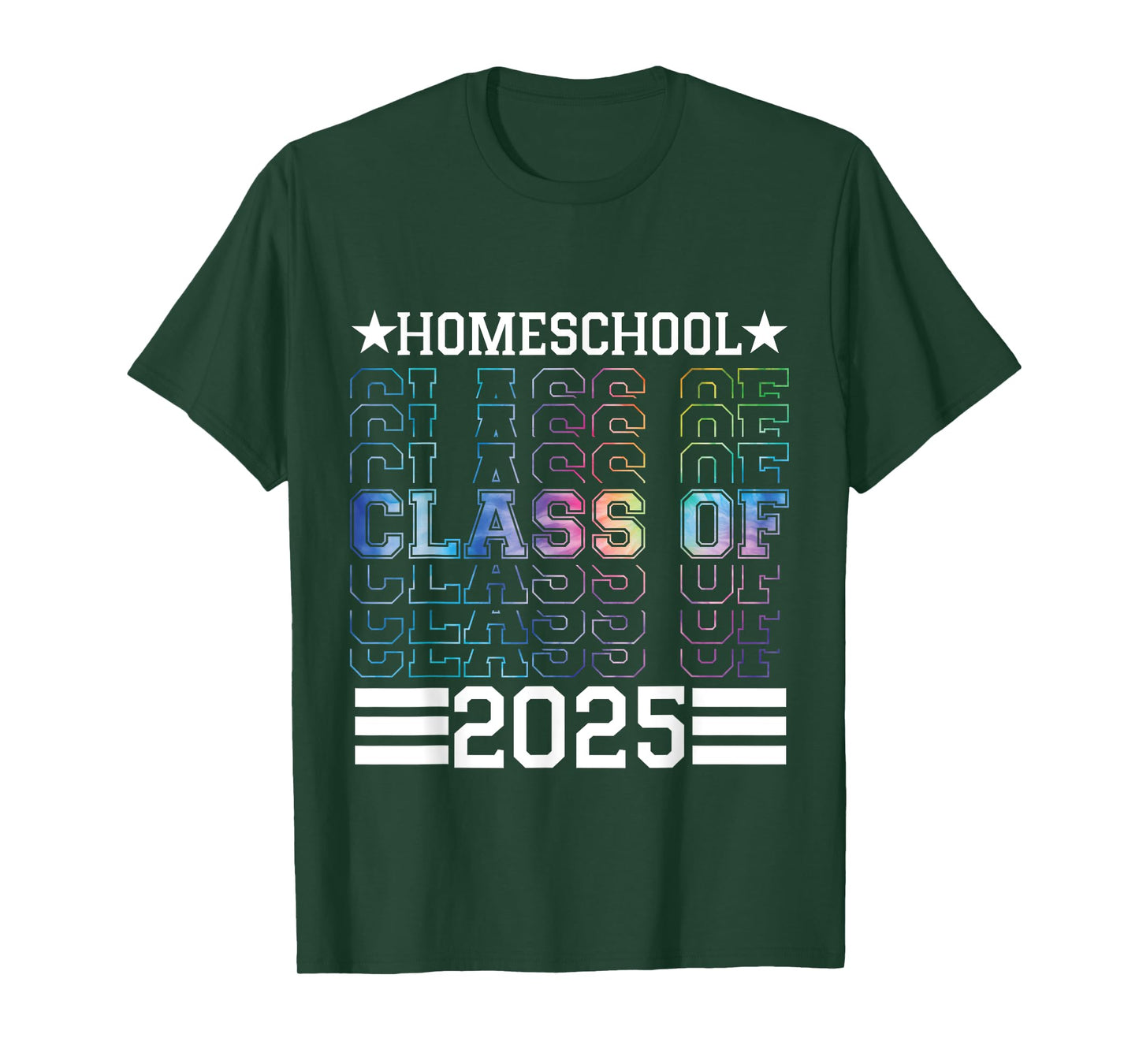 Homeschool Class Of 2025 Senior Graduation T-Shirt