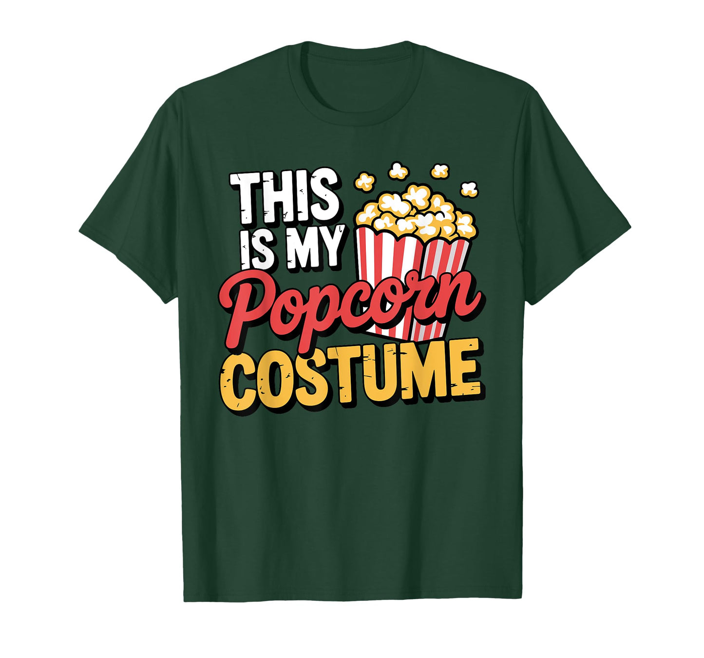 Funny Popcorn Costume For Men Women Popcorn Lover Pop Corn T-Shirt