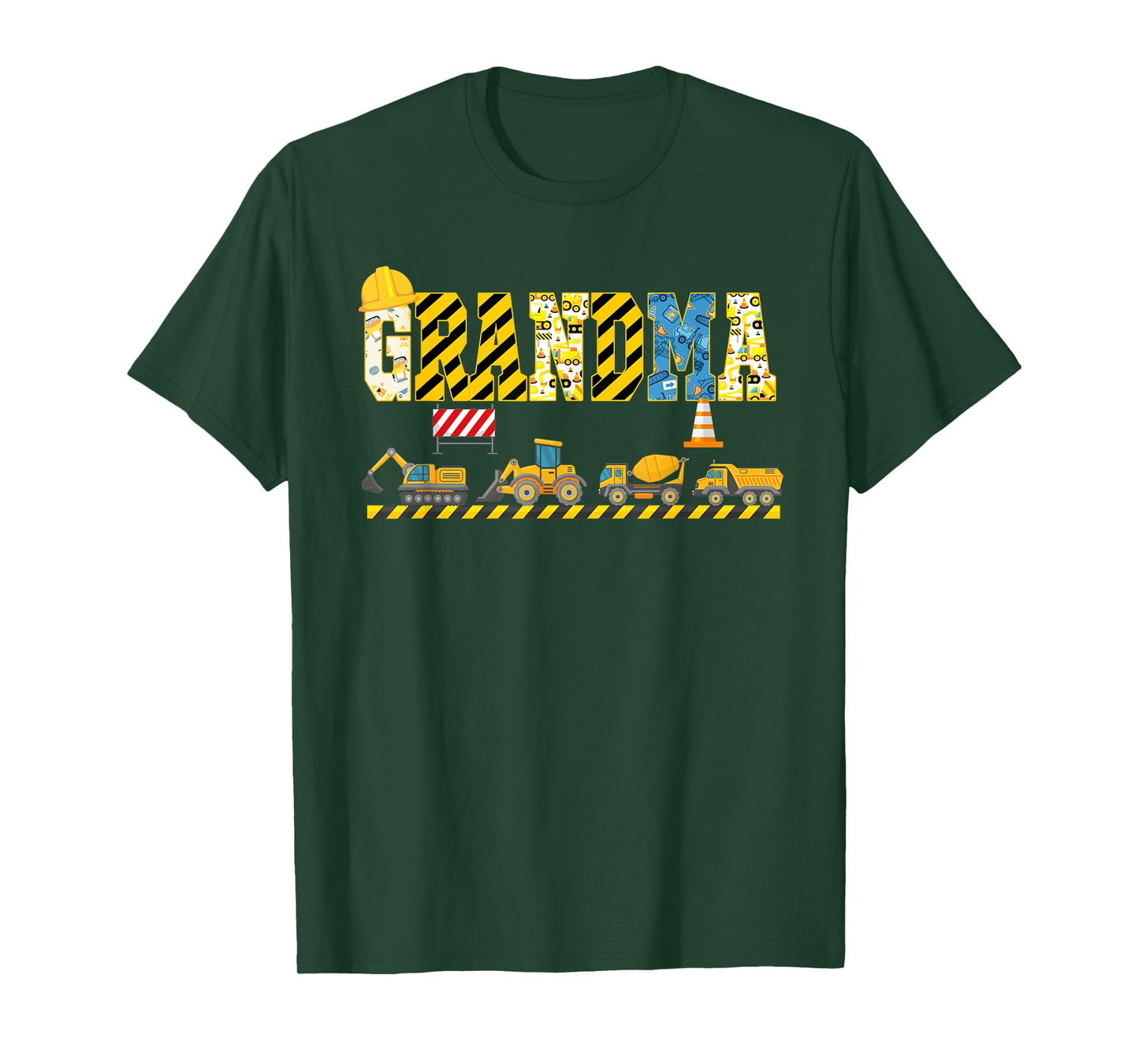 Grandma Of The Birthday Construction Theme Boy Bday Party T-Shirt