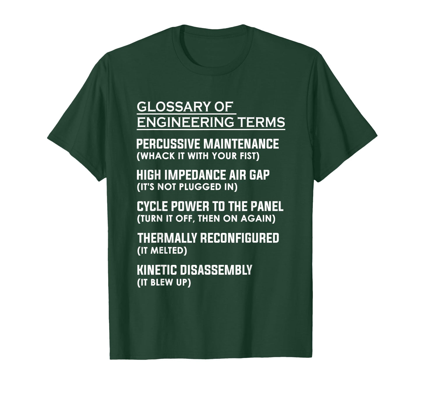 Glossary of Engineering Terms T-Shirt