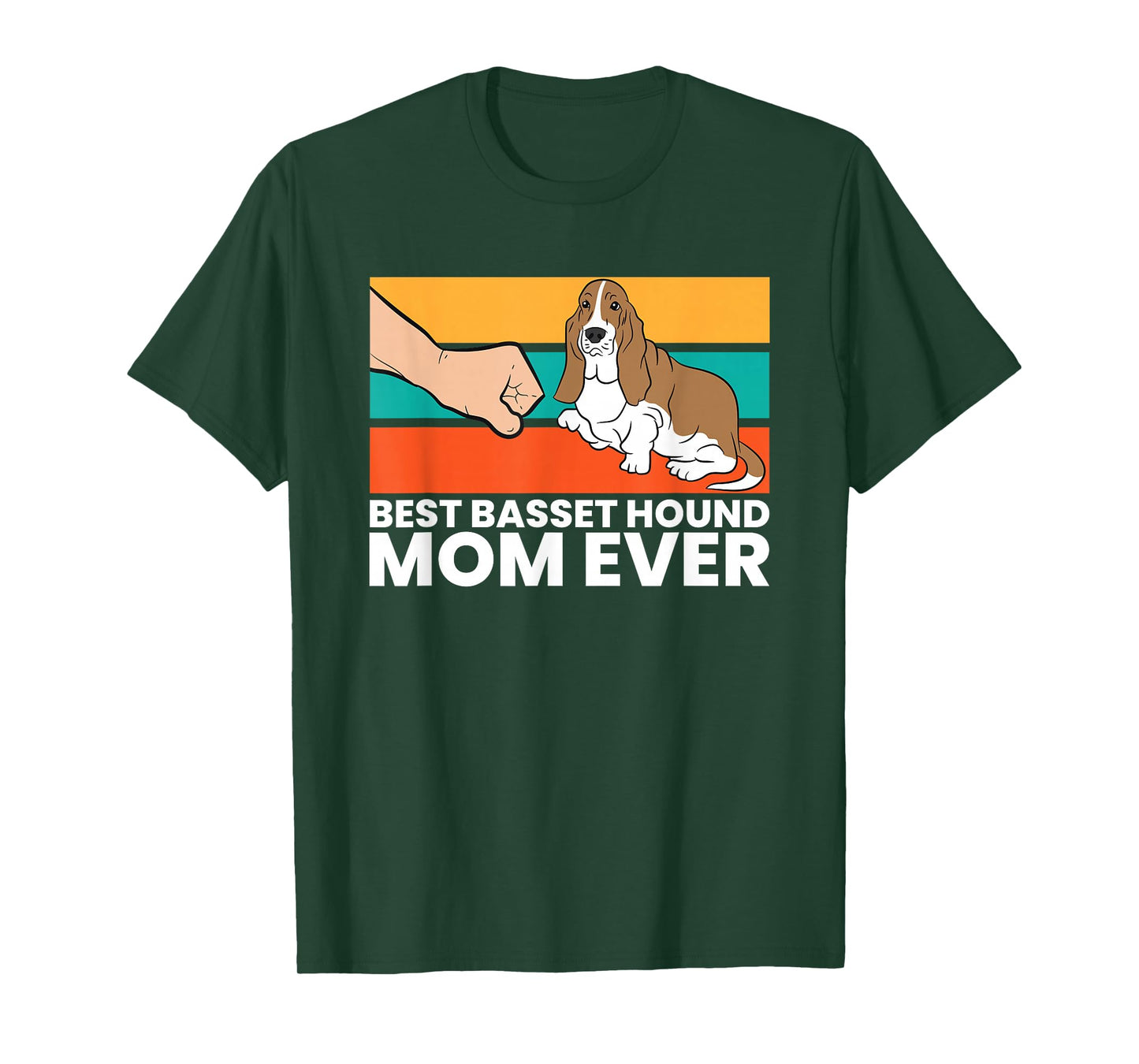 Best Basset Hound Mom Ever Cute Basset Hound T-Shirt