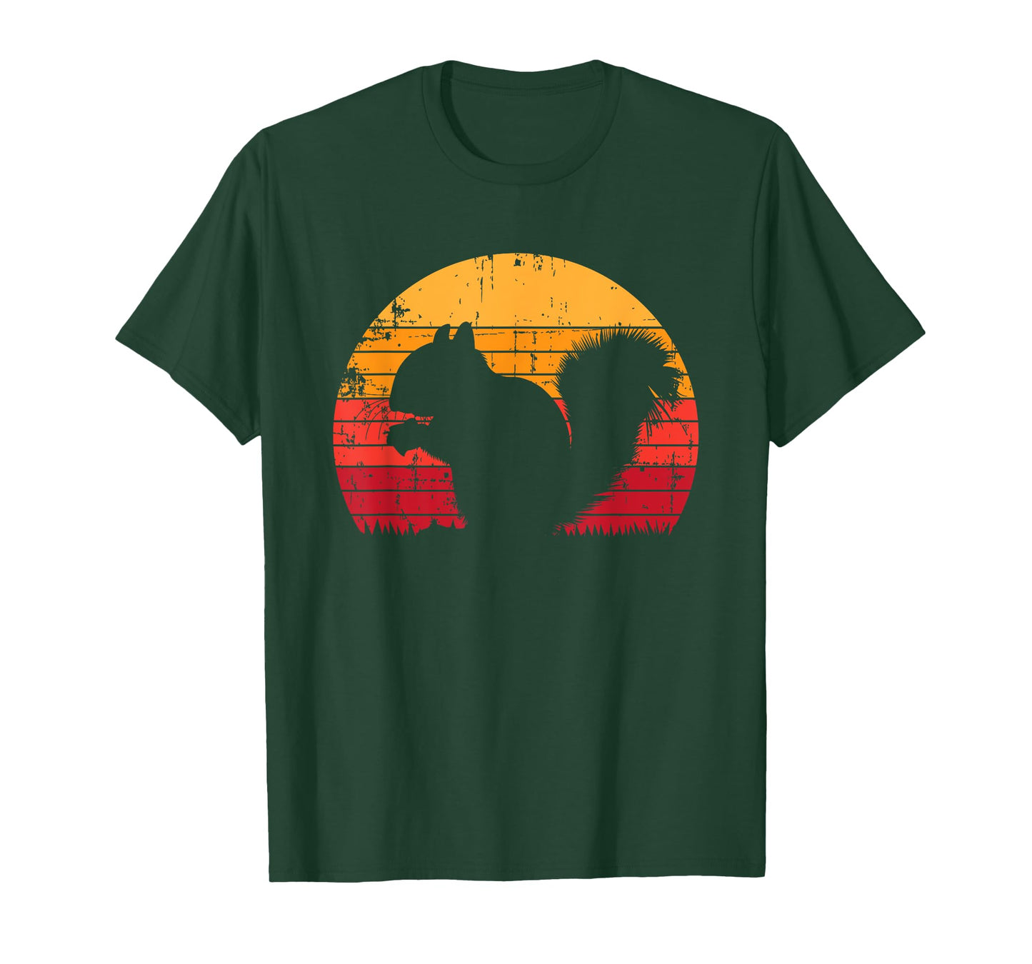 Funny Black Squirrel Sunset Vintage Safari For Men Women Kid T-Shirt