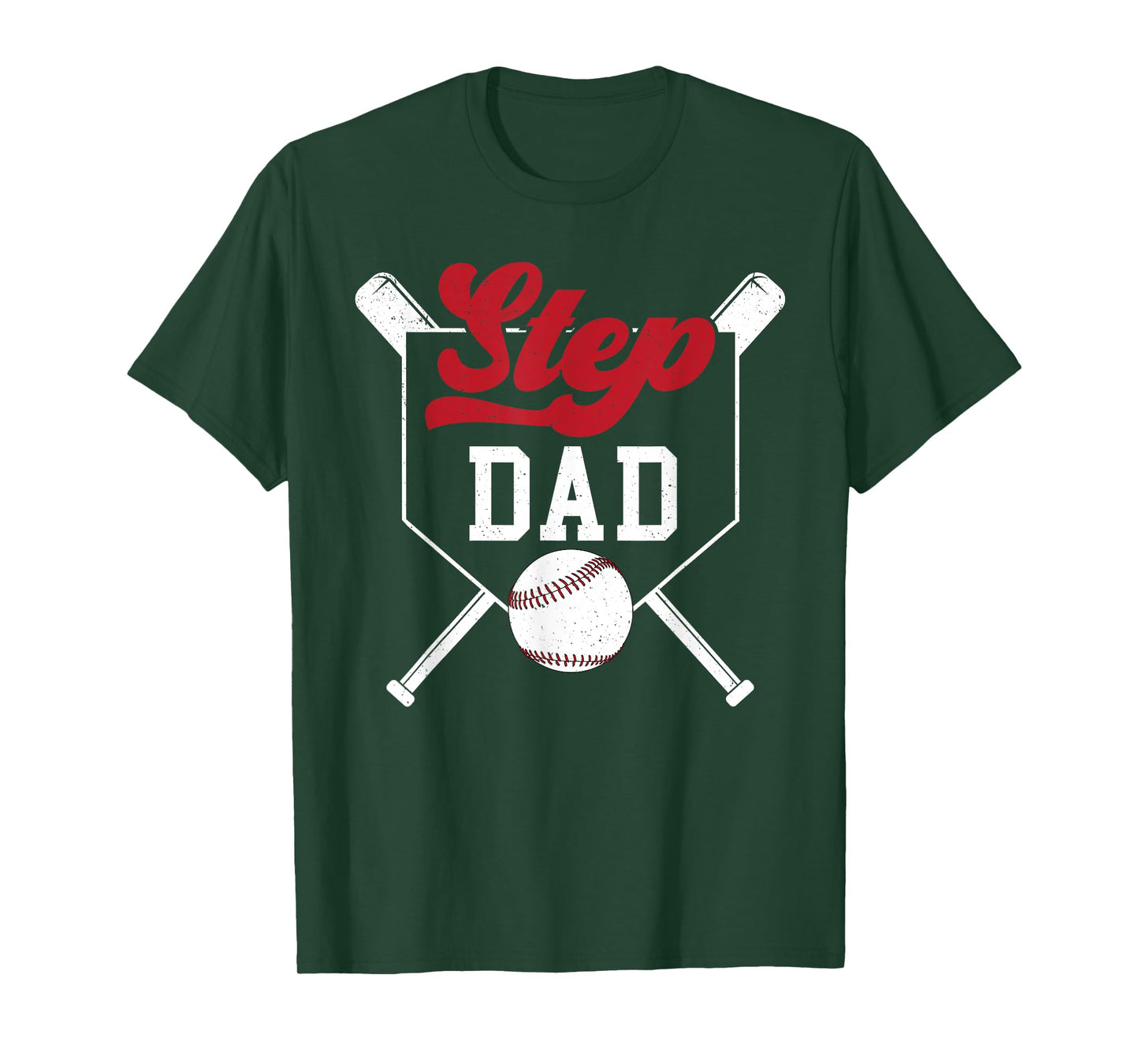 Baseball Step Dad Of A Baseball Player Stepfather T-Shirt