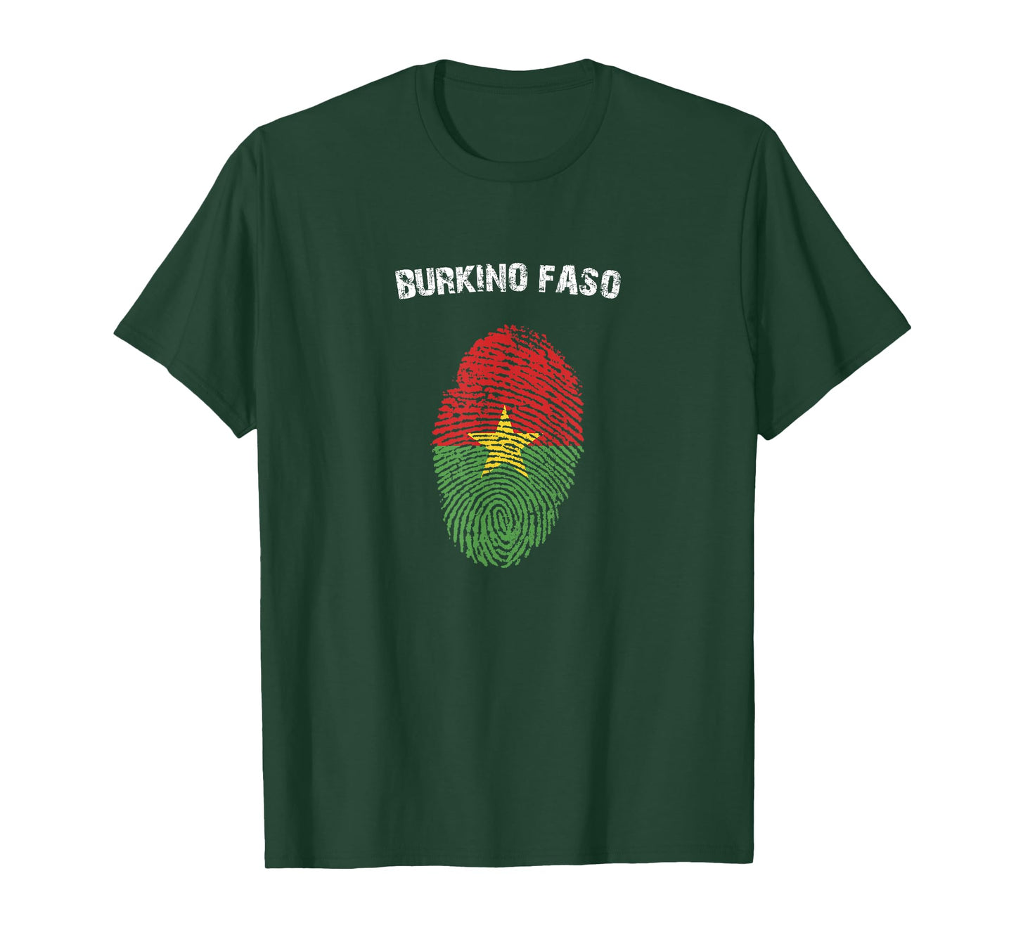 Burkino Faso Fingerprint Flag Country Pride Heritage Shirt
