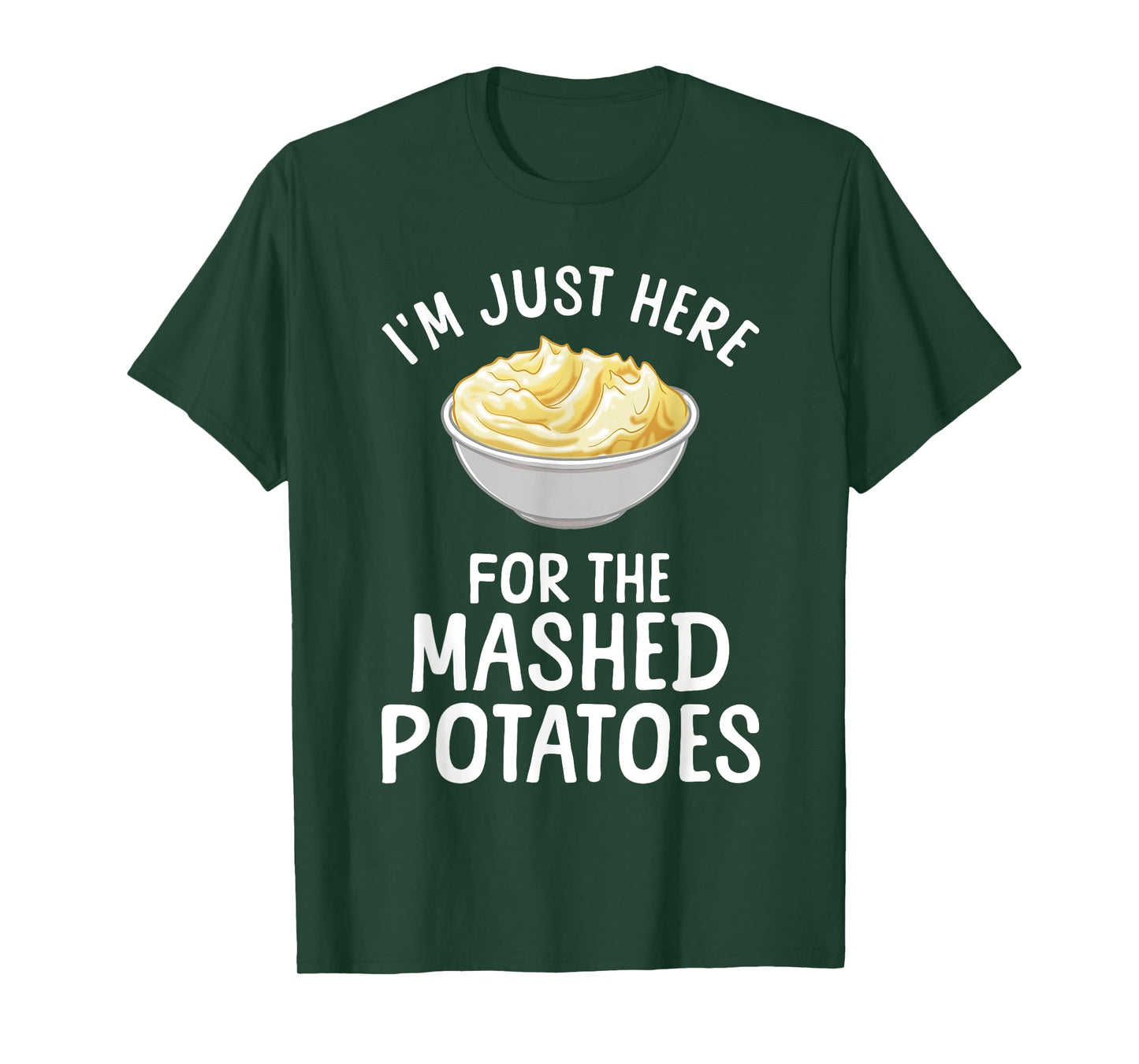 Funny Mashed Potato Art For Men Women Food Mash Thanksgiving T-Shirt