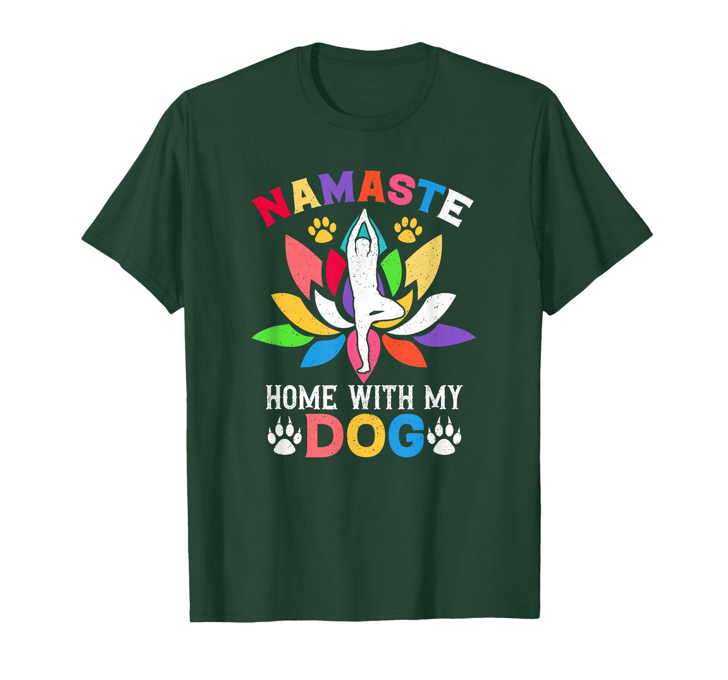 Funny Sarcastic Yoga Workout Home with My Dog T-Shirt