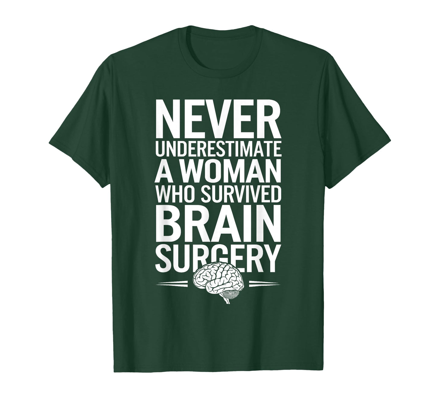 Cute Brain Surgery Art For Women Brain Tumor Cancer Survivor T-Shirt