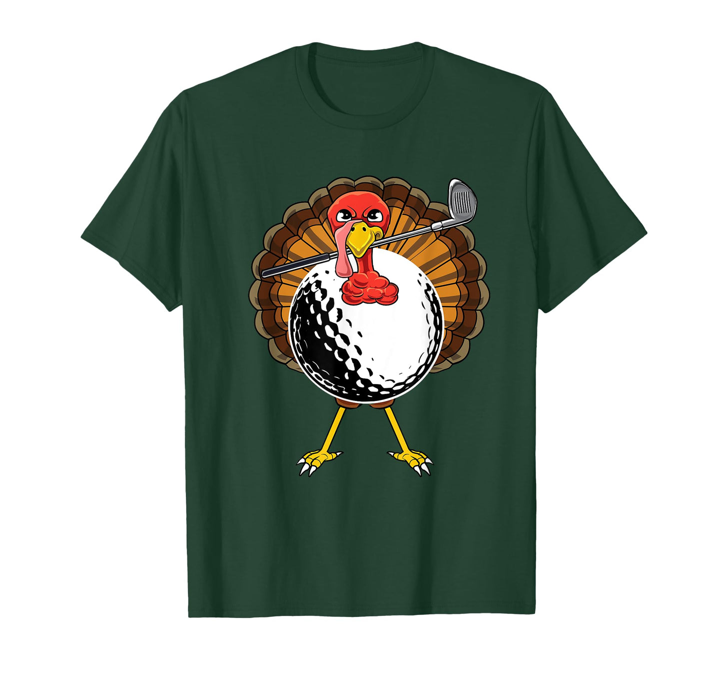 Funny Golfing Thanksgiving Golf Lover Turkey Day Golfer T-Shirt