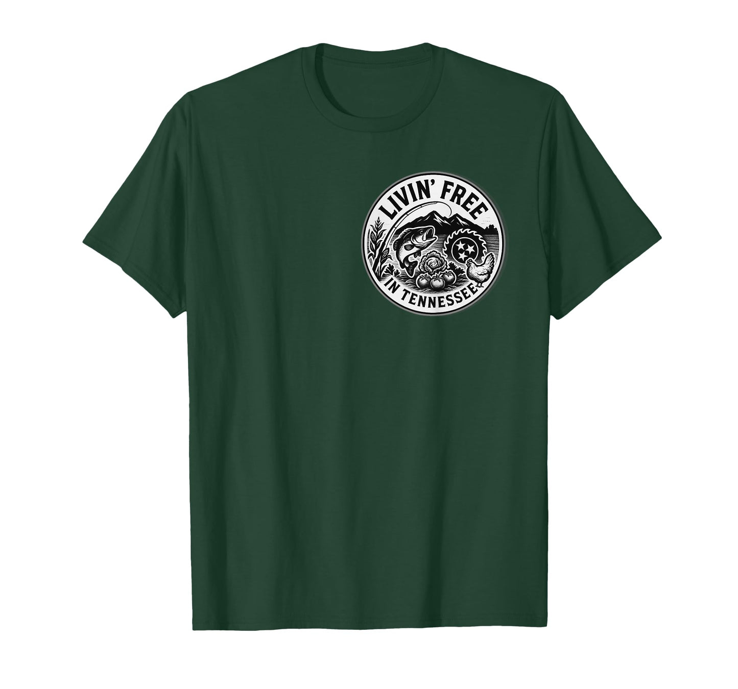 Livin Free in Tennessee Country Fun T-Shirt